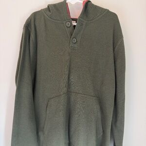 Crewcuts Kids Green Waffle Pullover 8–9 NWOT
